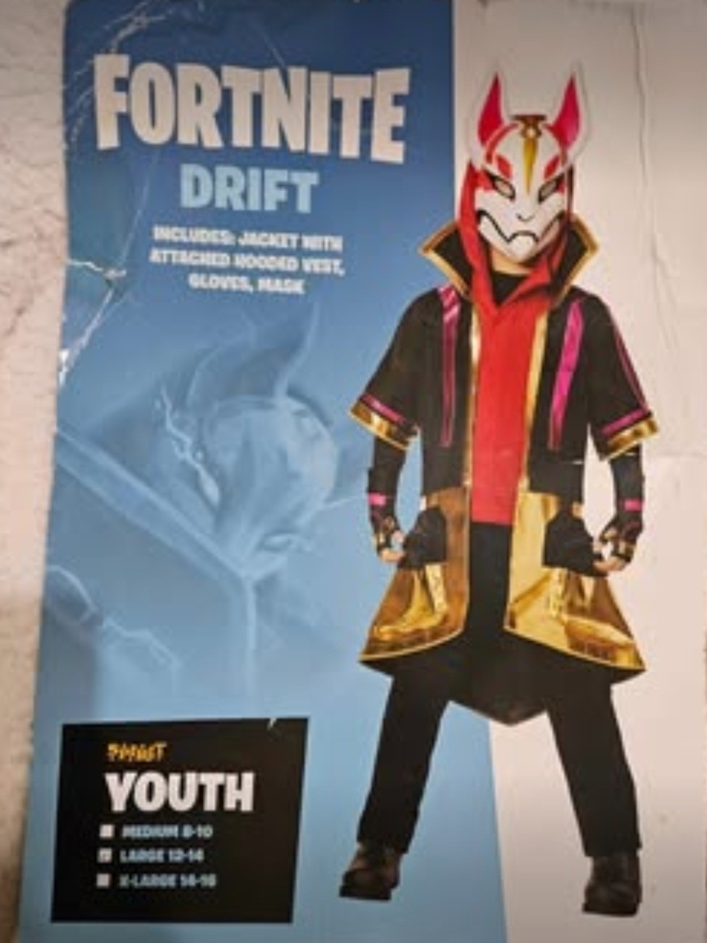 DRIFT Fortnite - Kids Costume — Black, Gold & Red